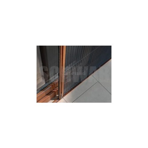 Pliszé toló szúnyogháló barna RAL 8003 - 1490x2190 mm - segédkerettel
