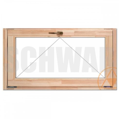 60x60 cm bukó fa ablak