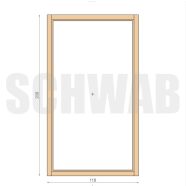 120x210 cm fix üvegezésű fa ablak KIFUTÓ