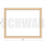 150x120 cm fix üvegezésű fa ablak