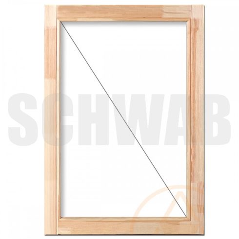 90x90 cm fix üvegezésű fa ablak