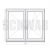 165x135 cm kétszárnyú tokosztott műanyag ablak jobbos - KIFUTÓ