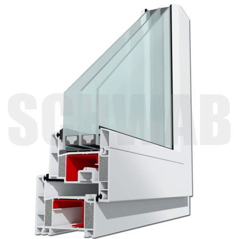 120x120 cm műanyag bukó-nyíló ablak balos - KIFUTÓ